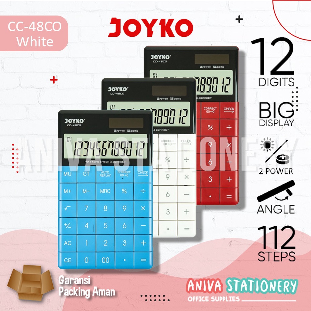 

Joyko Kalkulator CC-48CO 12 digits Check Correct