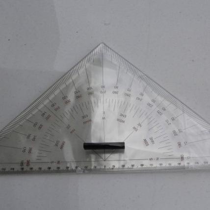 

Penggaris Segitiga Nautical Triangle Ruler 300 Mm Mistar Segitiga Peta