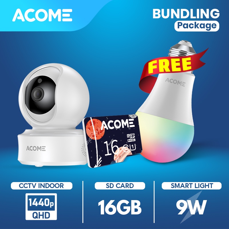 Jual Kamera Smart CCTV Camera Audio FULL HD 1440P 4MP No Blind