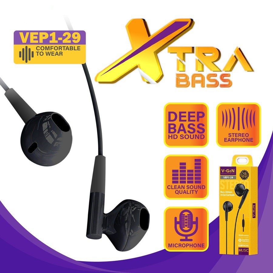 HEADSET V-GEN WIRED VEP1-29