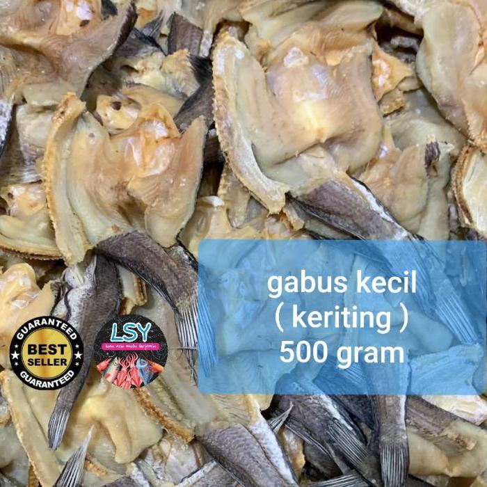 

▲ ikan asin gabus kecil keriting super 500gr ➽