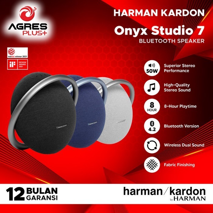 BISA COD HARMAN KARDON Onyx Studio 7 Bluetooth Speaker Portable Premium RESMI Original 100% ASLI