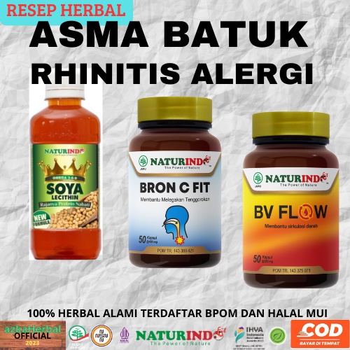 Obat Asma Herbal Batuk Pilek Rhinitis Alergi Nyeri Dada Gatal Tenggorokan  BPOM COD