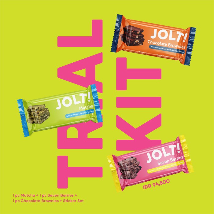 

JOLT! Protein Bar - Trial Kit - Box isi 3pcs