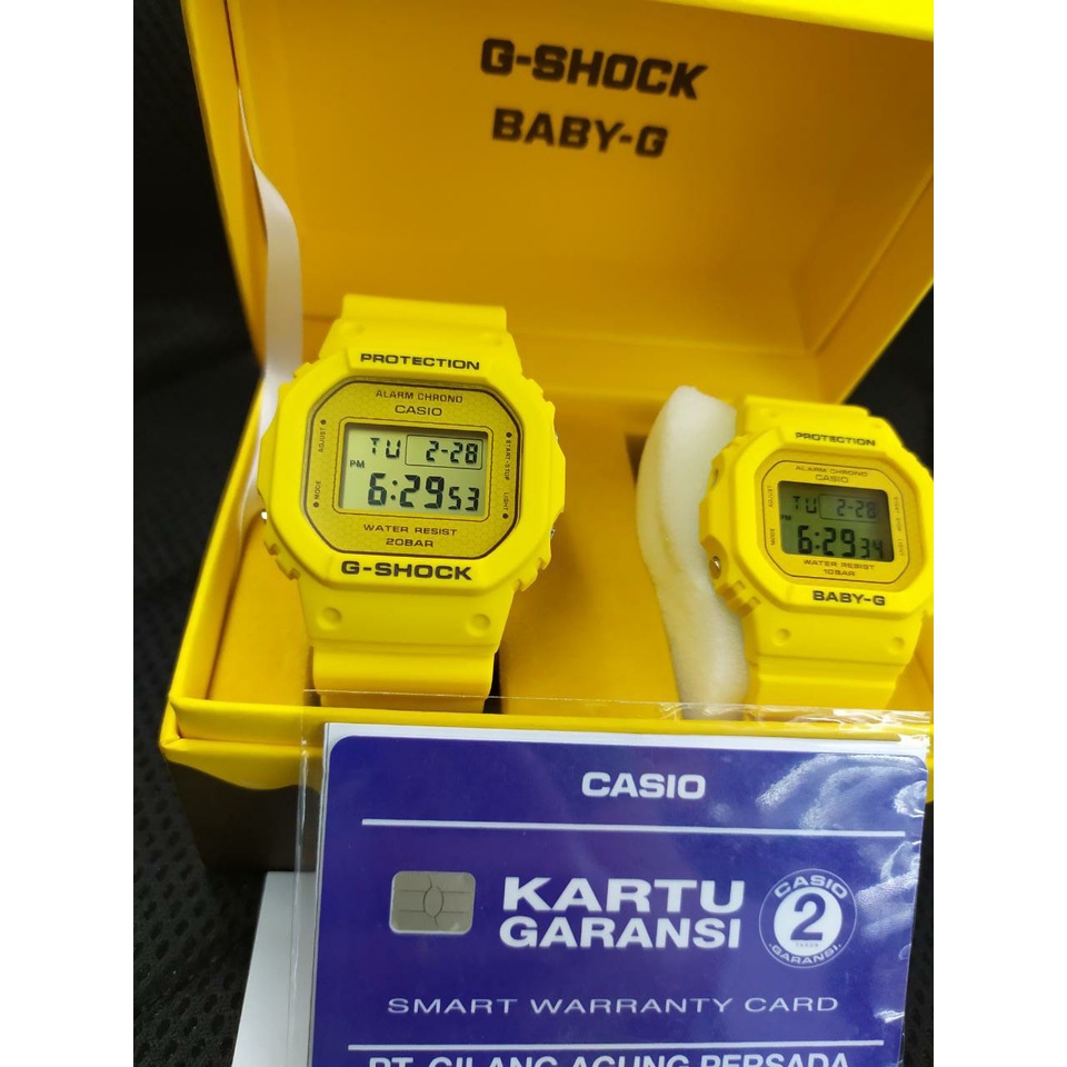 Jam Tangan Couple Casio G-Shock &amp; Baby-G SLV-22B-9DR Original