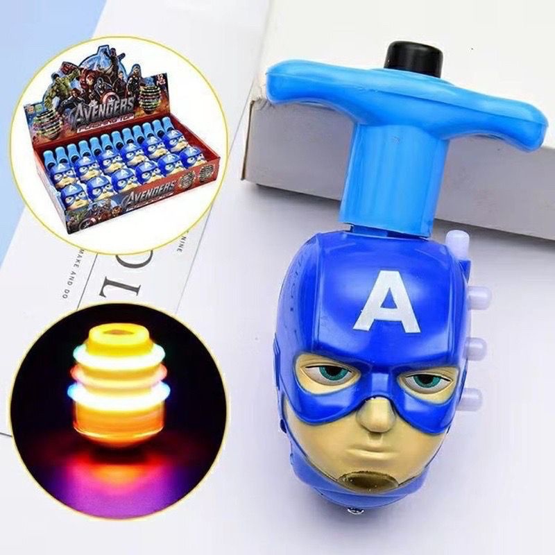 Gasing Karakter Lampu LED &amp; Musik - Mainan Gangsing Flashing Top | Doraemon | Minion | UFO | Bola | My Little Pony | Paw Patrol | Bebek