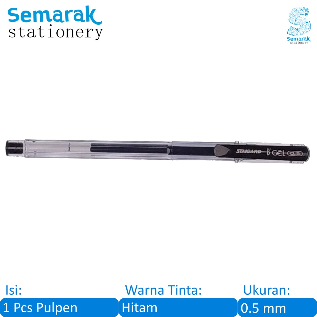 

Standard BGel Pulpen Jel H2O Gel 0.5 - Hitam