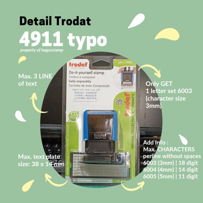 

Terlaris Stempel Trodat Typo 4911 / Stempel Bongkar Pasang