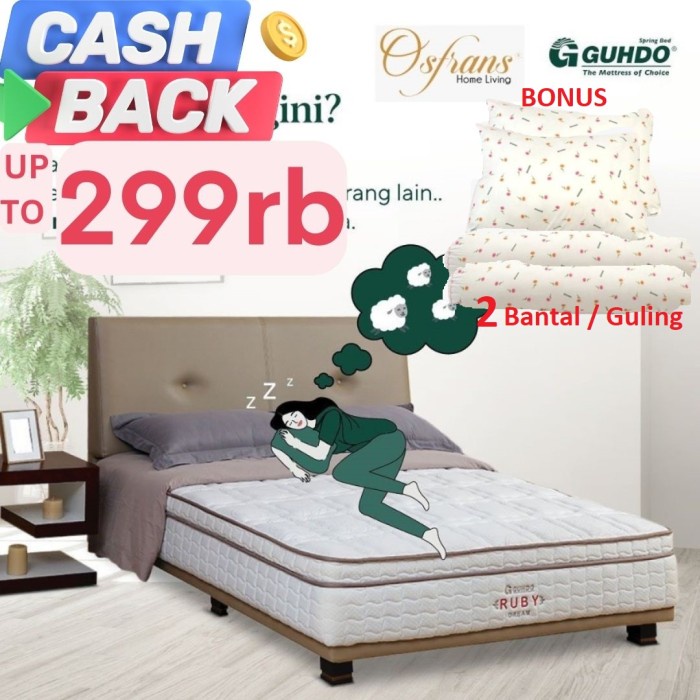 Terlaris Guhdo Multibed Latex Ruby Dream - 160X200 - Fullset Bravo Style