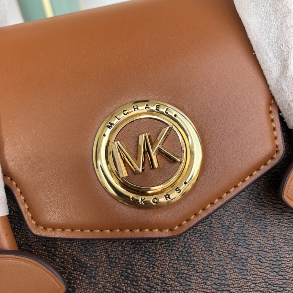 （Shopee Live）KM8188-8 8188  M-K Michael Kors Women's Medium Solid Color Presbyopia Handbag Crossbody Bag Shoulder Bag