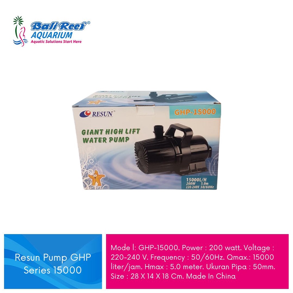 Pompa Kolam Ikan Celup Resun GHP 15000