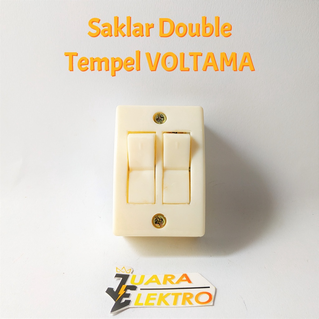 VOLTAMA Saklar Double Tempel | Saklar Double Tempel