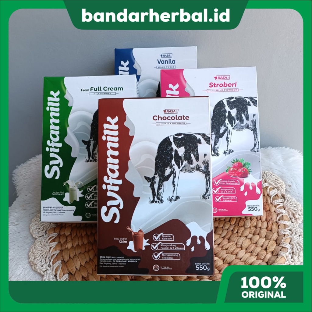

Susu Syifamilk Susu Bubuk Sumber Kalsium Berat Bersih 550 Gram