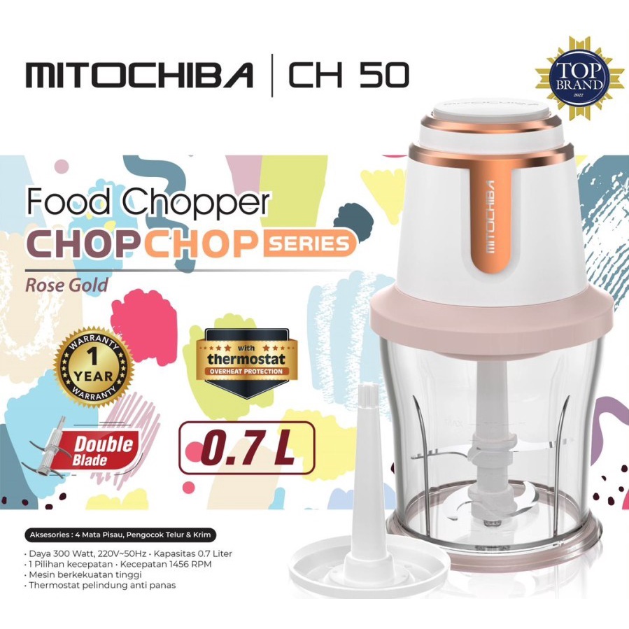 MITOCHIBA Food Chopper CH-50 Kapasitas 0.7L Multifungsi CH50