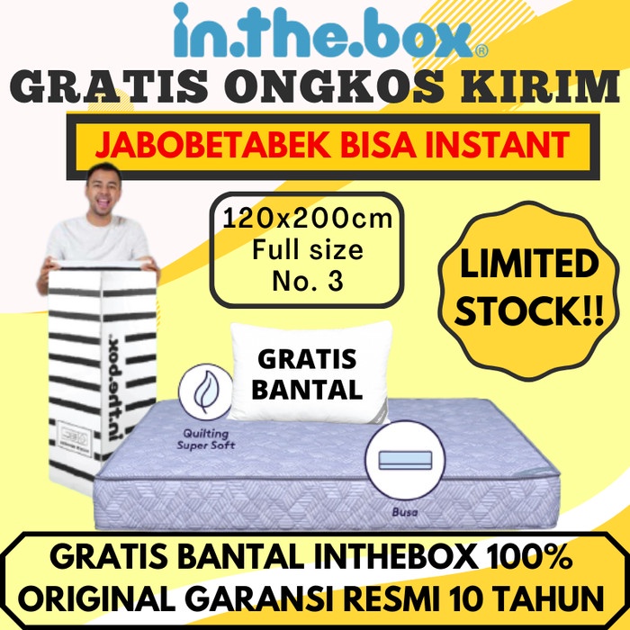 Matras Kasur Inthebox / In The Box Hybrid Memory Foam 120x200 (Full)