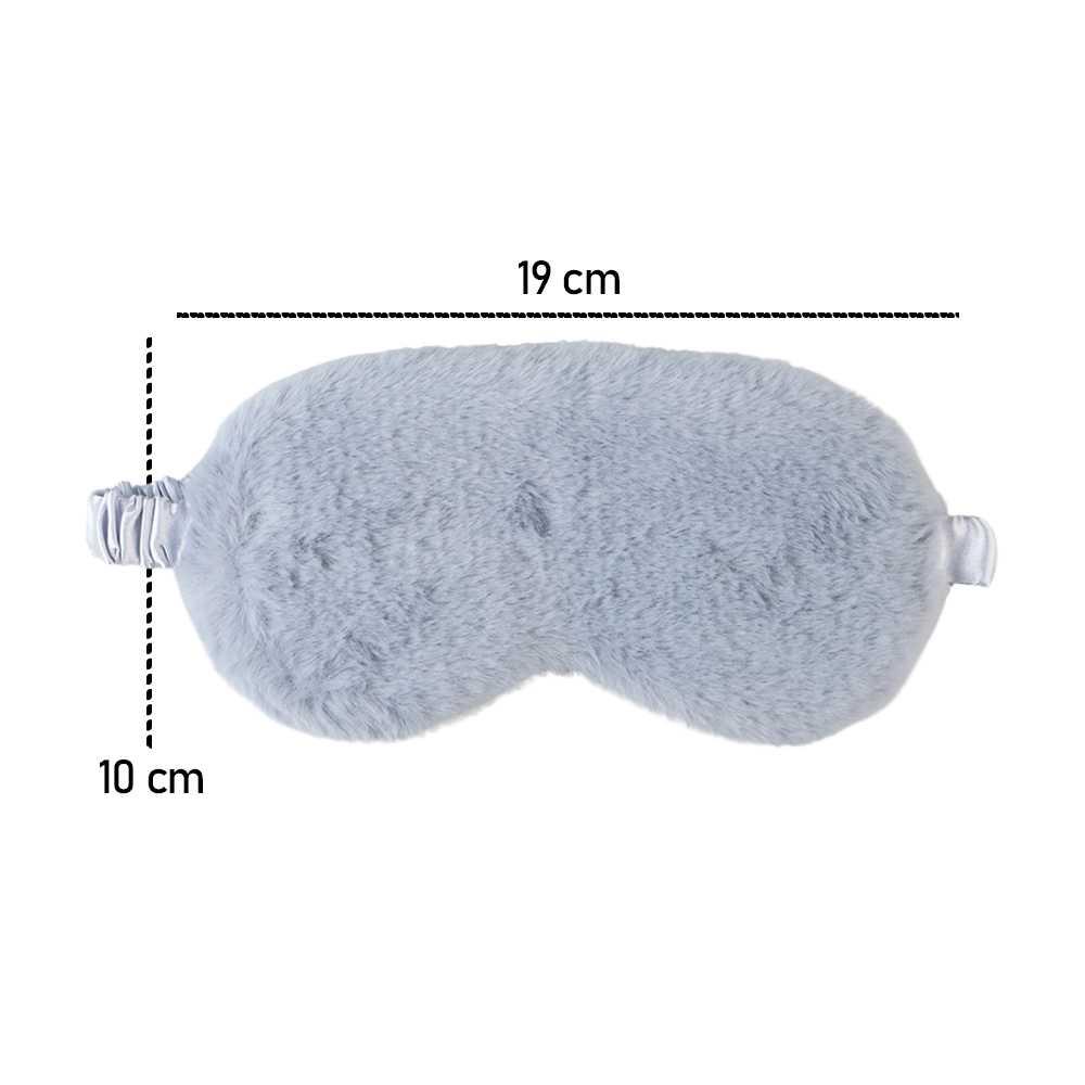 Sleeping Mask Blindfold Eye Patch Penutup Mata Masker Tidur Bulu - 021 - Gray