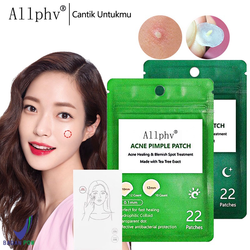 [Ori100%]Allphv Acne Patch Pimple Removal Penghilang Jerawat Day Use 0.1mm and Night Use 0.3mm Acne Treatment Ready Stock(22 sticker jerawat)