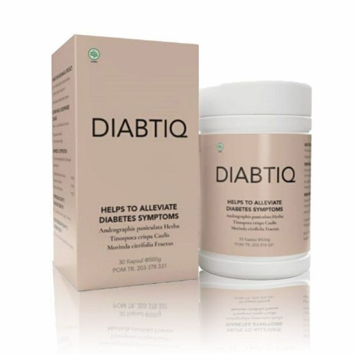 Diabtiq Asli Original Bpom Diabetes Atasi Kencing Manis