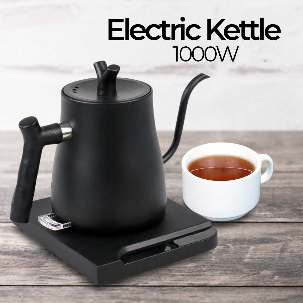 (BISA COD) FTIHSHP KBX Teko Pemanas Electric Kettle Stainless Steel 1000W 1 L - HR-462