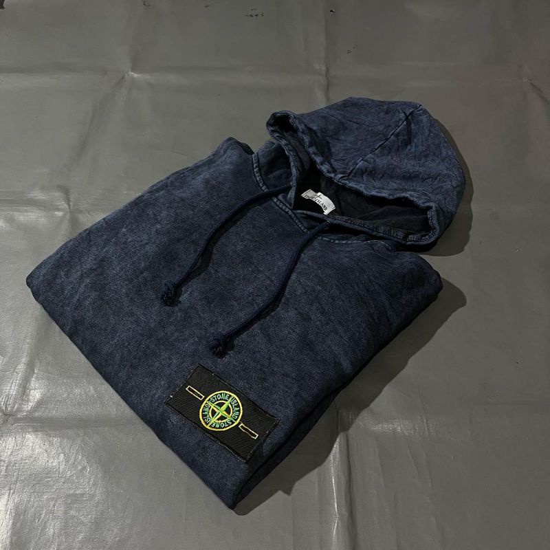 -FRMNSH- HOODIE PREMIUM STONE ISLAND NAVY FULL TAG LABEL CASUAL HYPE