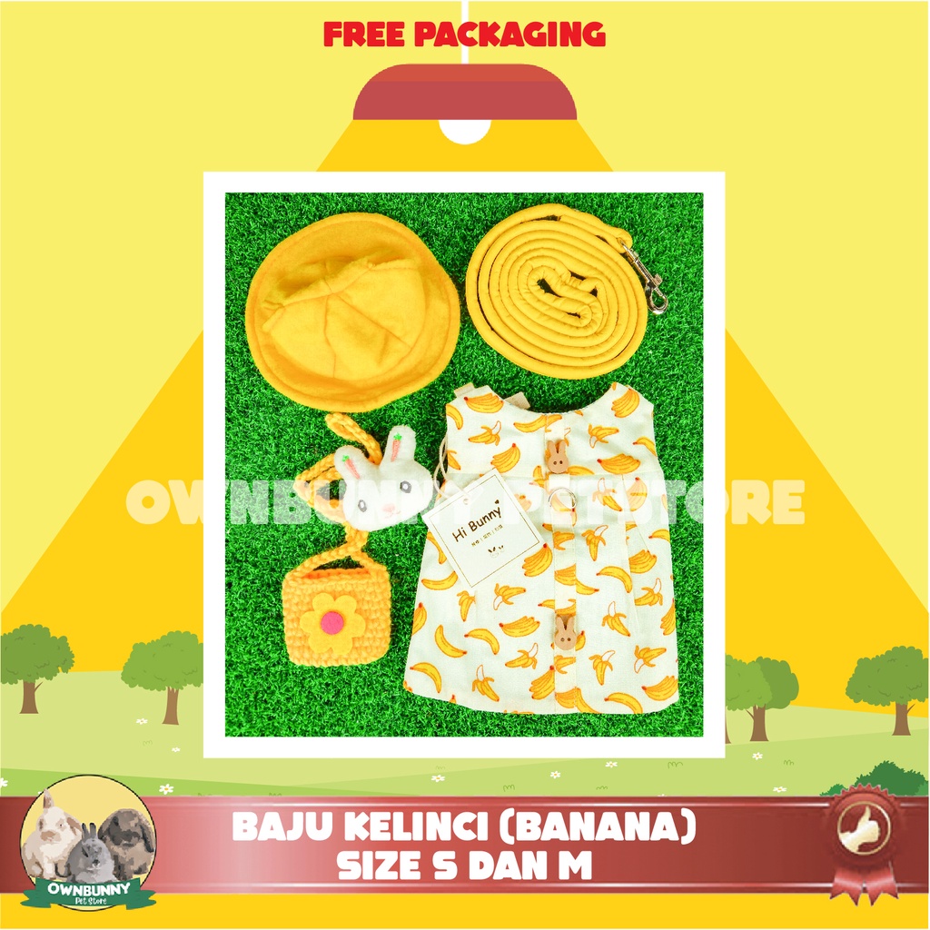 BAJU HEWAN KELINCI LUCU ACCESSORIES PAKAIAN KELINCI