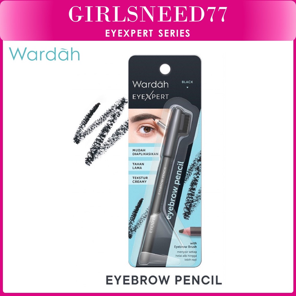 Wardah EyeXpert Eyebrow Pencil 1.14 g Girlsneed77 COD Bayar di Tempat Medan Beauty Cosmetics Skin Care Kosmetik Wajah Original BPOM Halal