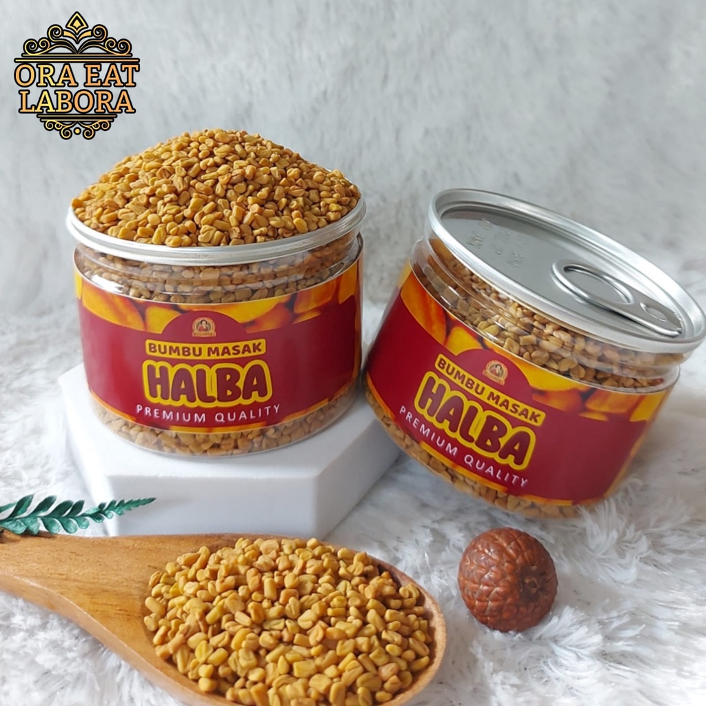 

Can Rempah Halba Klabet Methi India Fenugreek Kualitas Premium - Ora Eat Labora