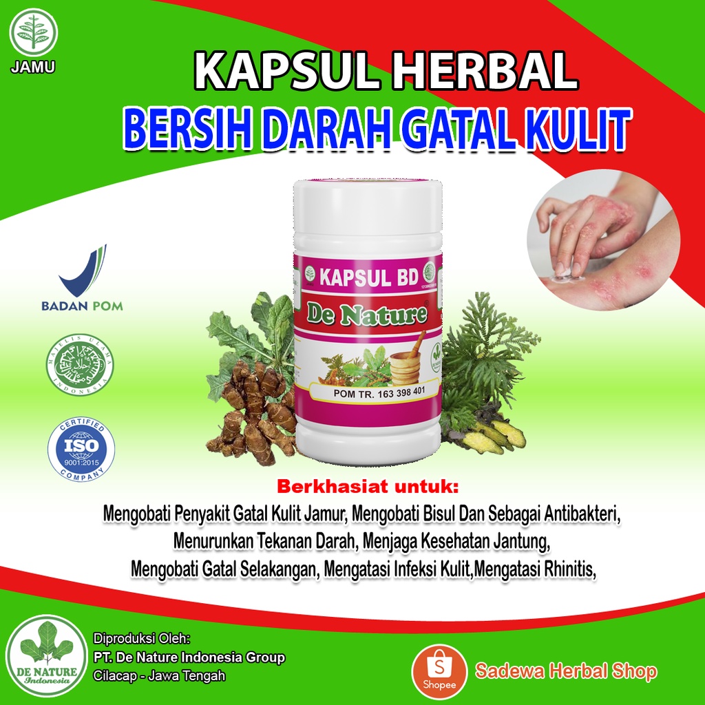 Obat Kapsul Gatal-Gatal, Obat Gatal Ampuh Original Dari De Nature