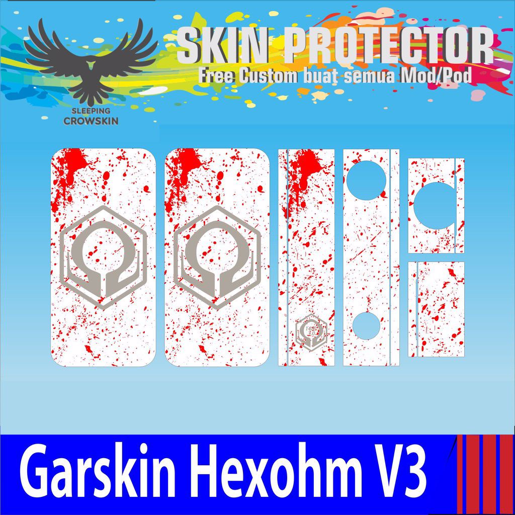 Premium Garskin/Stiker Hexohm V3 Anodized Custom & Bayar Ditempat