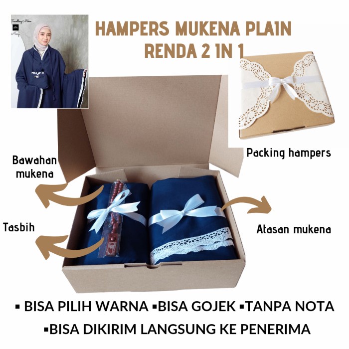 

ARS04 HAMPERS KADO ULANGTAHUN/PENGANTIN MUKENA SHABBY FREE TASBIH&GIFT CARD