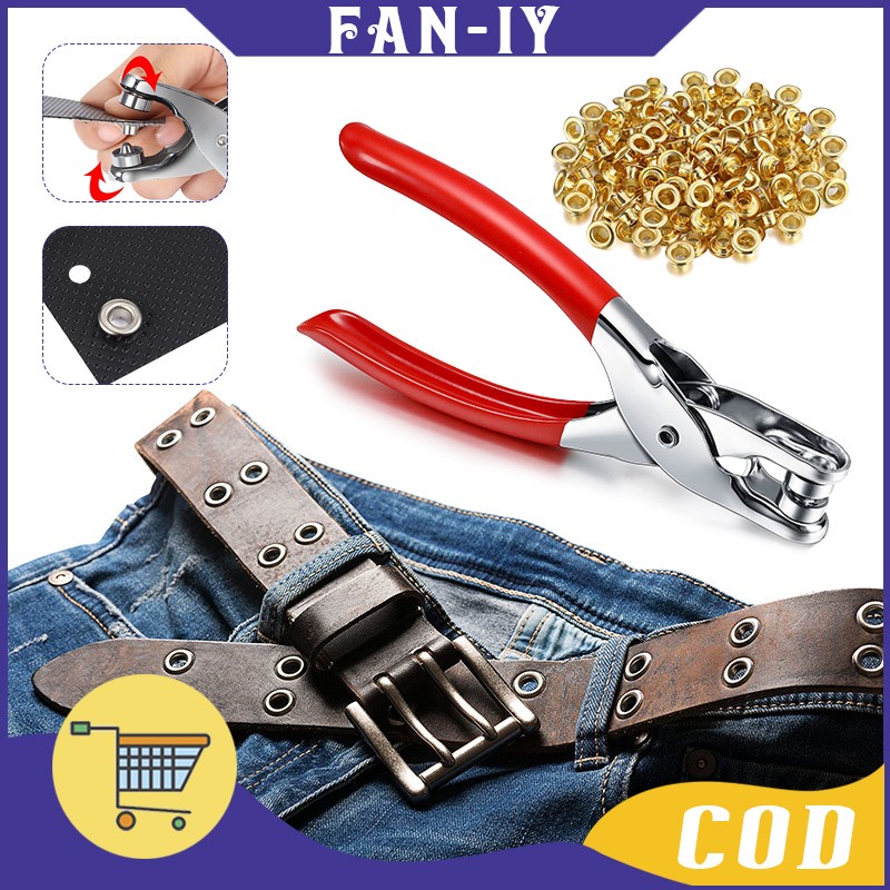 Tang Eyelet / Tang Eyelet Mata Ayam / Dengan 100pcs 4.5 mm Eyelet