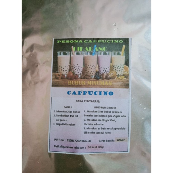 

BUBUK MINUMAN/ BUBBLE DRINK RASA CAPPUCINO 1 Kg