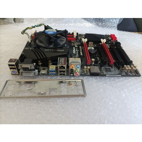 Motherboard Pc Gaming Asrock Fatal1Ty B85 Killer 4 Slot Ram Usb 3.0 Paket Prosesor Intel Core I5