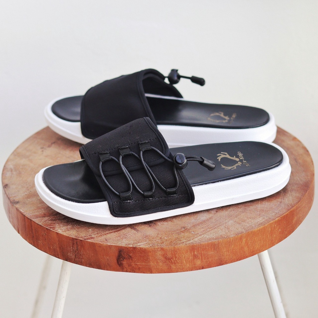 BWO HITAM LIST Sendal Slop Pria Wanita Dewasa Model Terbaru Ori Sandal Selop Slip On Slop Pria Wanita Distro Keren Casual Slide Kasual Laki Laki Cowok Cewek