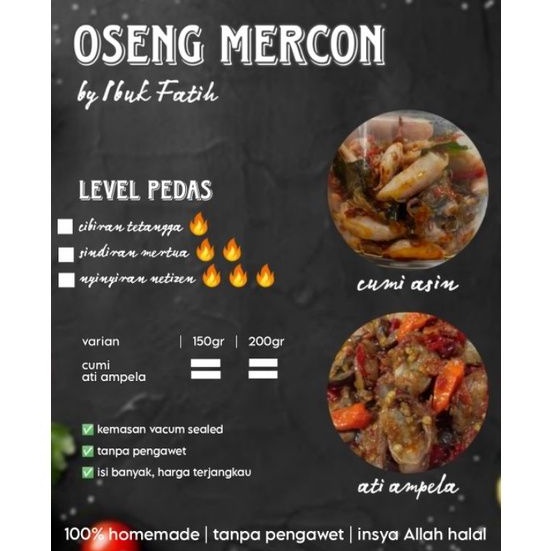 

OSENG MERCON by Ibuk Fatih