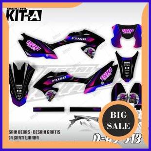 Decal klx bf 150 biru pink supermotor 1M4R23 parts