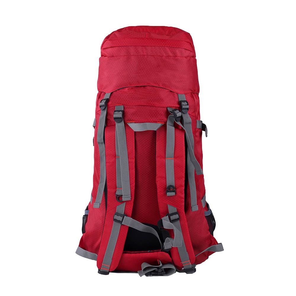 Justrue TNF Tas Gunung 50 Liter Ransel Keril Camping Merah Abu 671