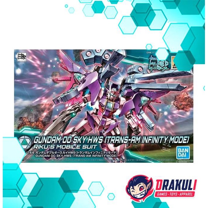 Terlaris Bandai Plamo Hg Gundam 00 Sky Hws [Trans-Am Infinity]