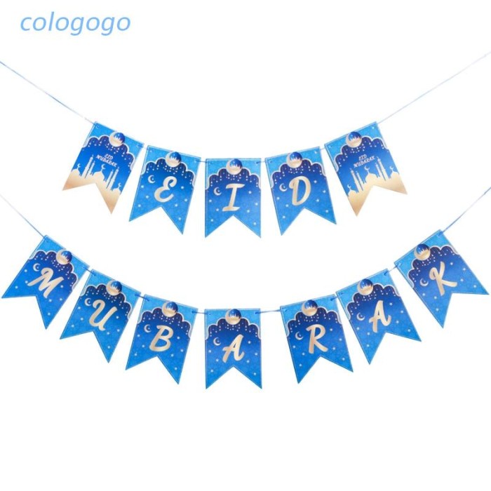 Colo Banner Gantung 2022 Bulan War u Untuk Dekorasi Ramadhan(I6L6) hiasan ramadhan kareem dekorasi r
