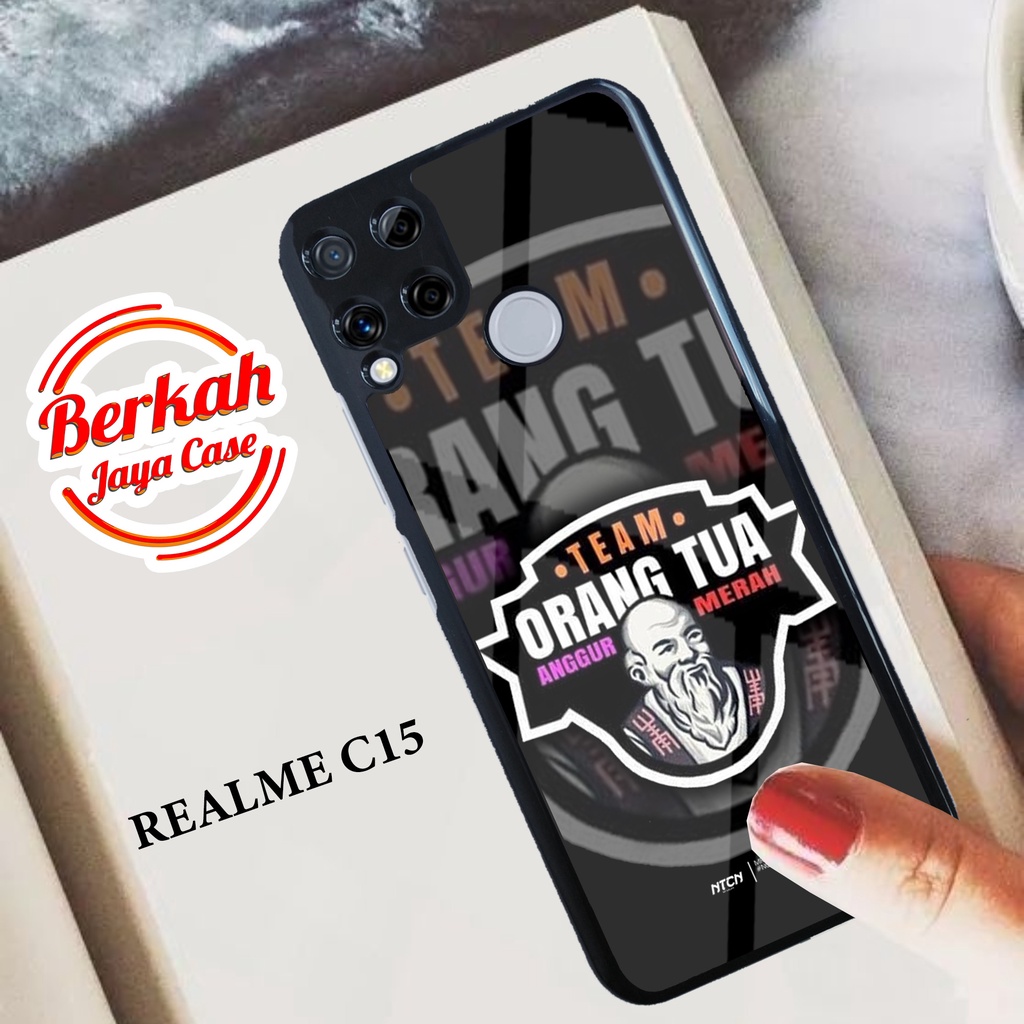 Case REALME C15 Casing REALME C15 Casing KEREN Case ORANGTUA01 Casing Hardcase Premium Case Softcase