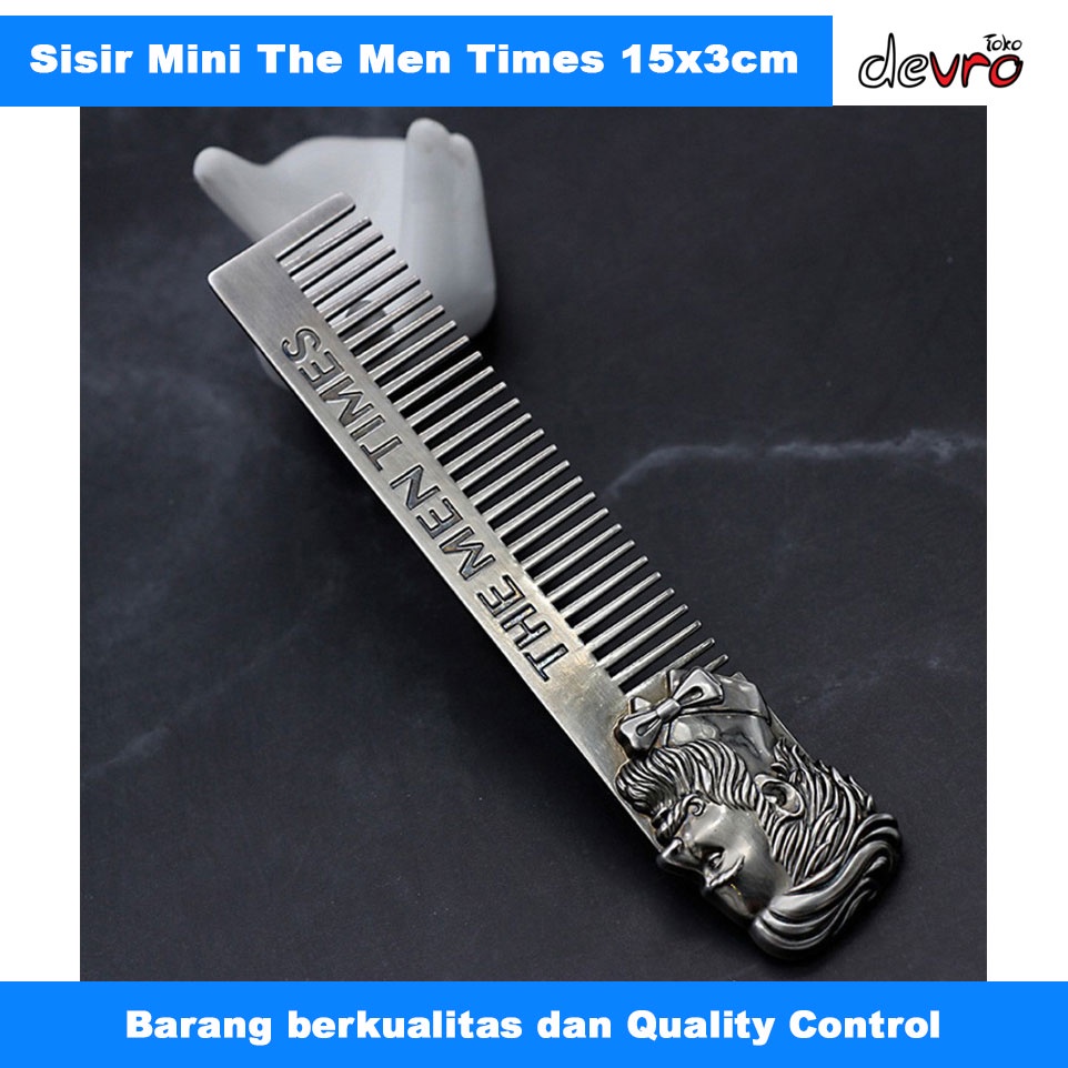Sisir Mini The Men Times - Sisir Rambut - Portable Pocket Mustache Beard Comb - MR4438-01