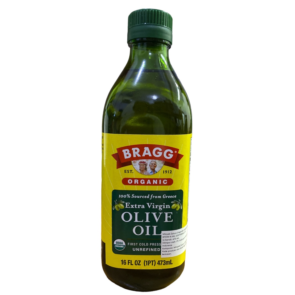 Bragg Organic Extra Virgin Olive Oil 16oz 473ml