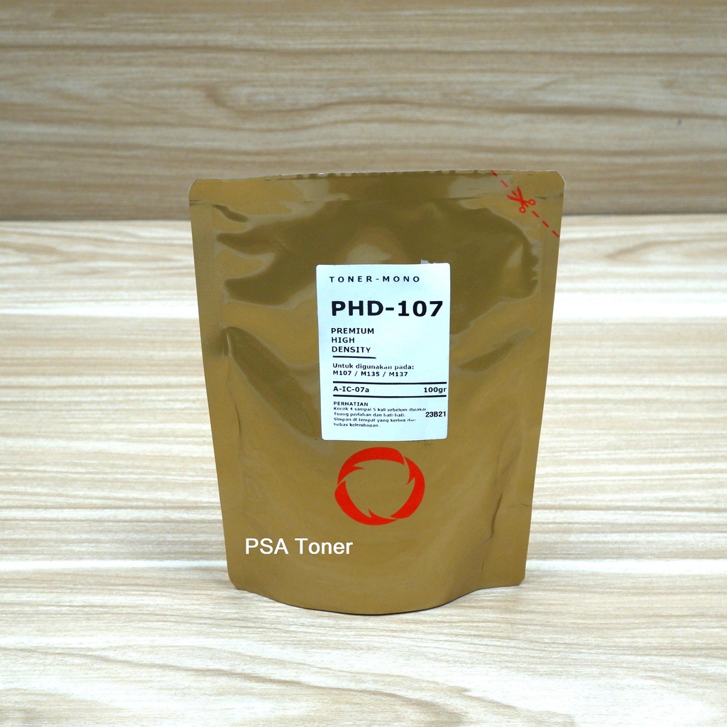 Toner Refill H P 107 MFP M135 M137 107A W1107 106A isi serbuk 100 gram