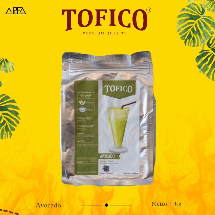 

Powder Tofico Avocado 1 kg - Bubuk Minuman Alpukat Premium