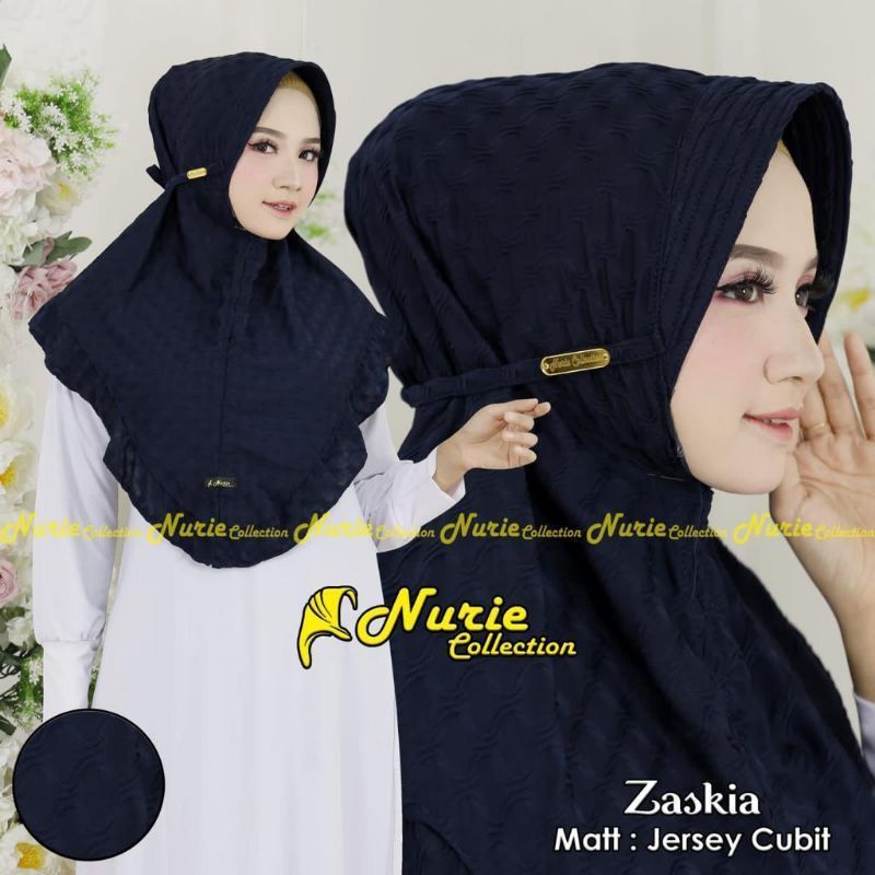 (NURIE) HIJAB INSTANT ZASKIA JERSEY ORI BY NURIE