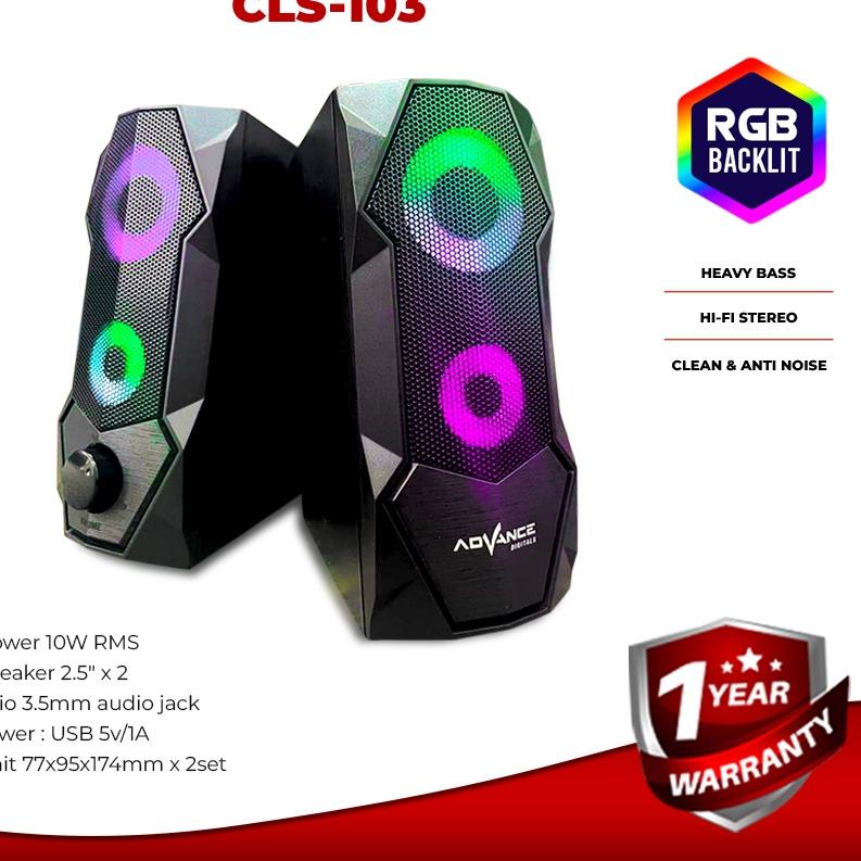 ☞ Gaming Speaker Advance CLS-103 RGB Gaming Speaker ☺