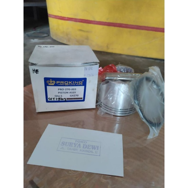 Piston Assy GX270 - Piston set+ ring gx270 - Piston STD gx270 - Piston mesin honda 9 pk