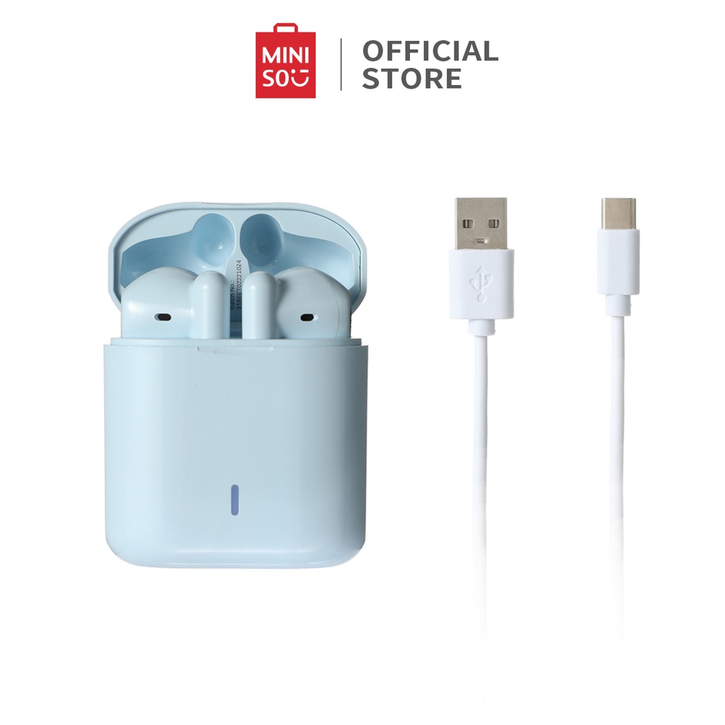 MINISO TWS Bluetooth Earphones Setengah In-Ear  Macaron  Model: S88