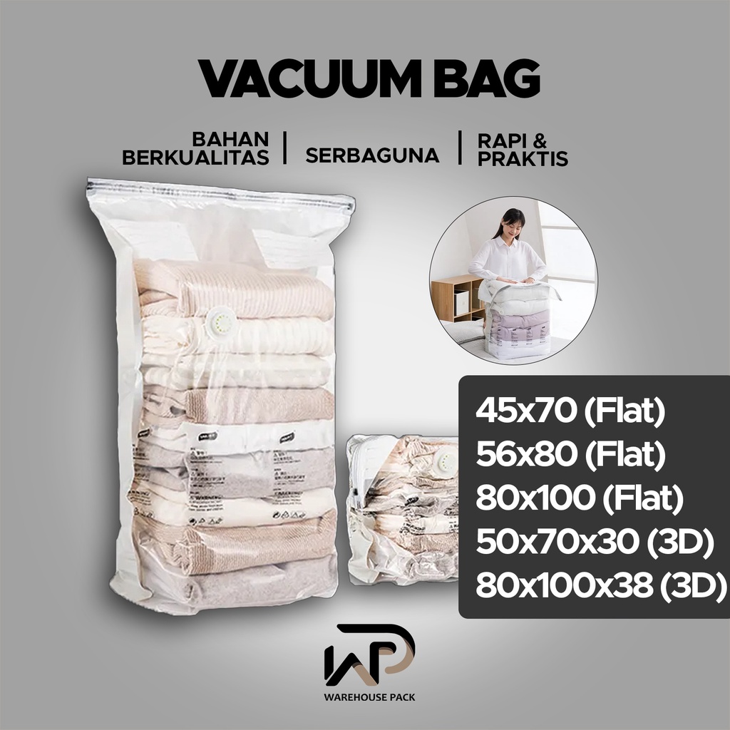 Vacuum Bag Berbagai Ukuran | Vacuum Penyimpan Praktis | Tas Vacuum Selimut | Storage Bag | Vacuum Ba