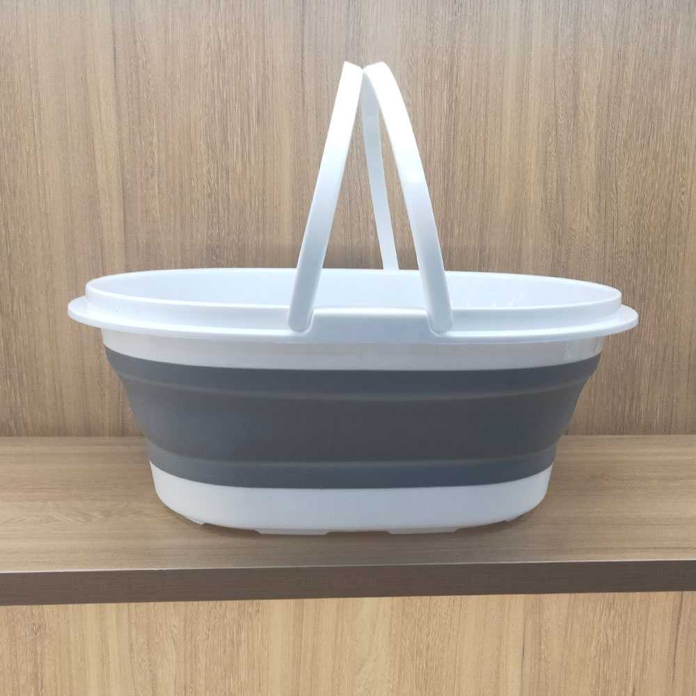 (BISA COD) FTIHSHP LAZEWING Baskom Ember Lipat Laundry Water Bucket Foldable - B244